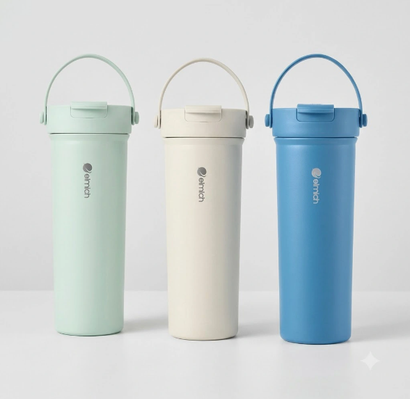Cốc giữ nhiệt Elmich Core 600ml in khắc logo làm quà tặng coc giu nhiet elmich core qua tang coc giu nhiet in logo 600ml