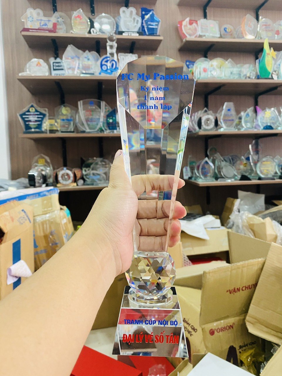 CÚp BiỂu TrƯng Pha LÊ ThỦy Tinh In Logo (2) CÚp BiỂu TrƯng Pha LÊ ThỦy Tinh In Logo (2)